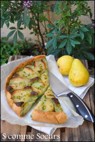 Tarte aux poires et à la pistache desserts2013 0696