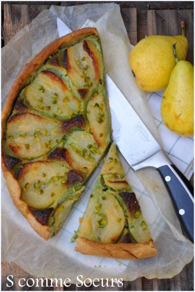 Tarte aux poires et à la pistache desserts2013 0699