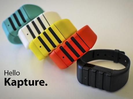 Kapture, un bracelet malin qui fonctionne via une Apps iPhone...