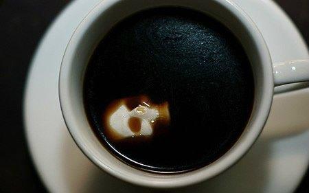 L’amour et le crâne un cafe