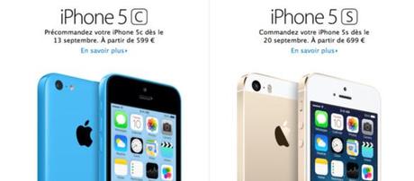 iPhone 5C et 5S déjà sur l'App Store...
