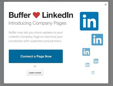 buffer likedin page Planifiez vos publications sur les Pages d’entreprise Linkedin avec Buffer