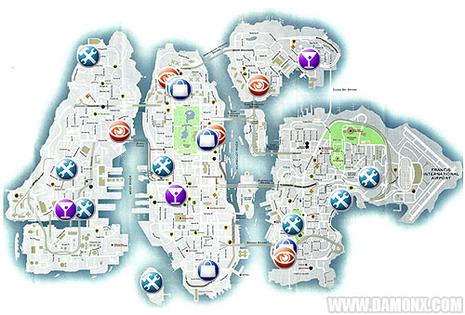 La Carte Interactive de GTA IV  Paperblog