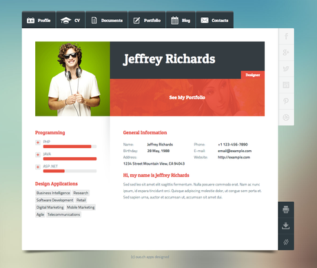 CV : Les 10 plus beaux templates WordPress FlexiCV AGDMAG