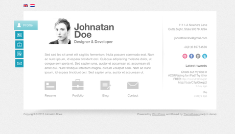 CV : Les 10 plus beaux templates WordPress Biopic AGDMAG CV