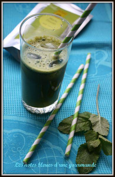 Boisson au thé matcha , limonade et citron IMG_8644_