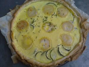 Quiche aux courgettes & aux fromages de chèvre quiche courgette chevre 1