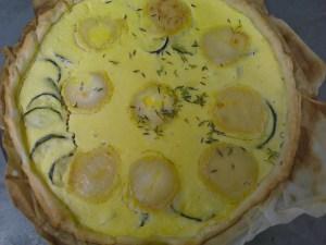 Quiche aux courgettes & aux fromages de chèvre quiche courgette chevre2