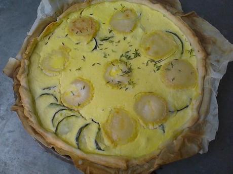 Quiche aux courgettes & aux fromages de chèvre quiche courgette chèvre