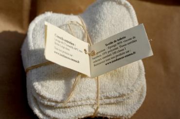 Les Tendances d'Emma : des produits écologiques et économiques Lot de 10 carrés démaquillants lavables Les...