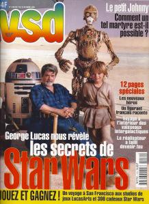 1ère de couverture du magazine VSD lors de la sortie de Star Wars : Épisode I en octobre 1999