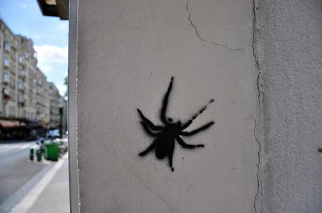 Divers Street Art (#19) Araignée pochoir (2)