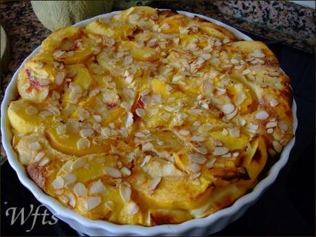 CLAFOUTIS aux PÊCHES clafoutis peches 5