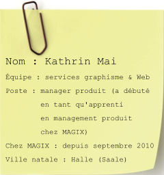 Kathirn Note FR Inside the MAGIX : Kathrin
