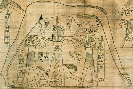 Le pharaon cannibale Détail du Papyrus de Greenfield ou Livre des Morts de Nésitanebtashérou du British Museum