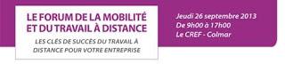 Alsace  : 1er Forum de la Mobilité et du Travail à distance le 26 septembre prochain !