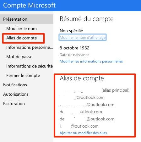 Outlook.com : créez jusqu’à 10 adresses mails par compte oultook alias microsoft Outlook.com : créez jusqu’à 10 adresses mails par compte