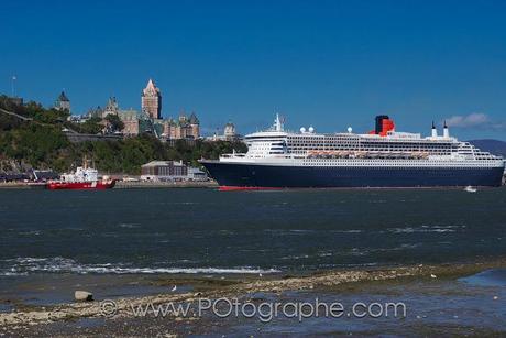 Le Queen Mary 2 à Québec