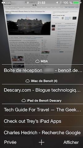 iOS 7 – Safari : les nouvelles fonctionnalités iphone ios7 safari synchronisation signets iOS 7 Safari : les nouvelles fonctionnalités