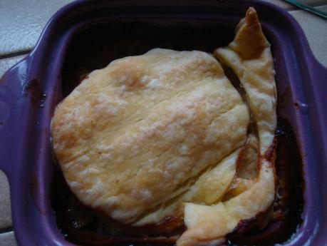 Tourte aux champignons de paris aux poireaux et au poulet DSC02445