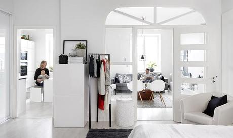 < Un joli appartement blanc et noir  à Helsinki ></div>