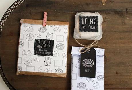 PRINTABLE Des étiquettes pour le goûter PRINTABLE Des étiquettes pour le goûter