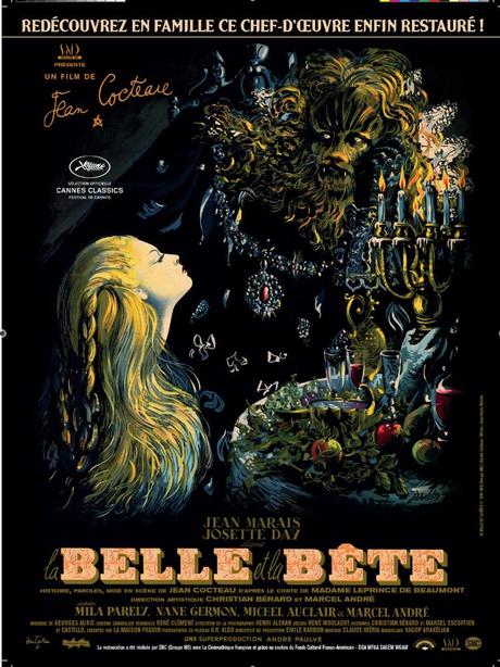 La Belle et la bête Jean Cocteau- Affiche