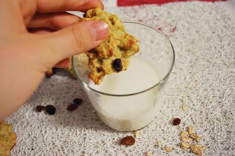 Cookies sans beurre aux raisins secs et pistache