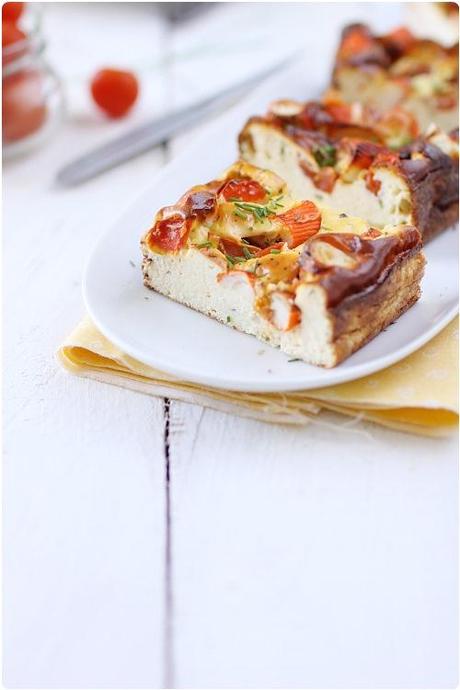 Clafoutis au surimi et tomates cerise Clafoutis au surimi et tomates cerise