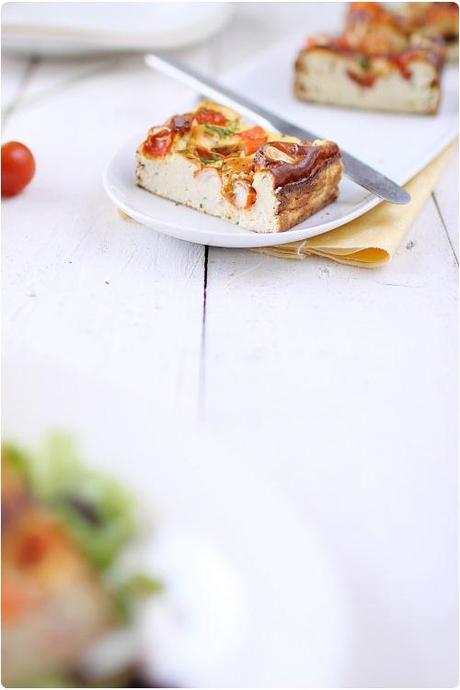 Clafoutis au surimi et tomates cerise Clafoutis au surimi et tomates cerise