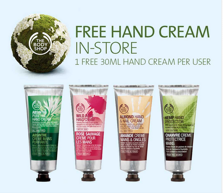 hand cream The Body Shop