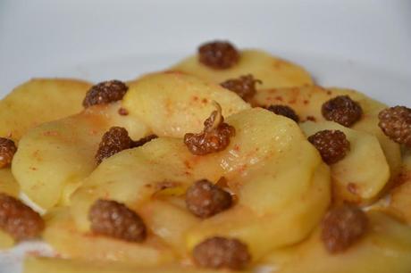 Pommes caramélisées et mulberries au camu camu Pommes-mulberries-camu6.JPG