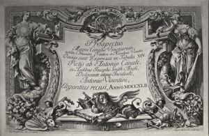 Antonio Visentini Visentini Antonio , Iscrizione con figure allegoriche