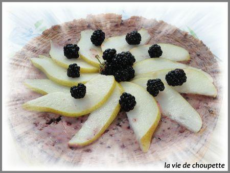CHEESECAKE AUX MÛRES ET A LA POIRE Recettes_light 058