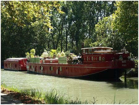 LE CANAL DU MIDI suite péniche rouge 2013