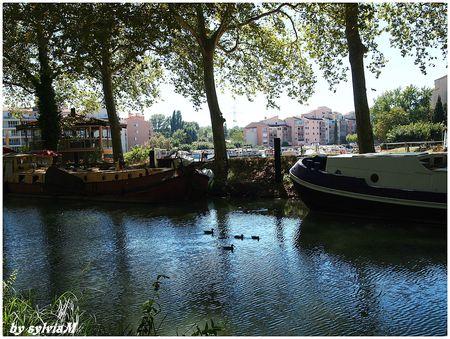LE CANAL DU MIDI suite port sud peniche capitainerie canard