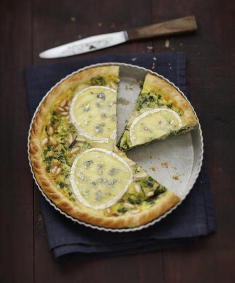 Quiche epinard pignon bresse bleu