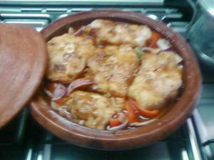 Tajine de poisson aux poivrons Tajine de poisson aux poivrons