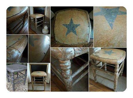 Respiration étoilée Tabouret Serverine -montage