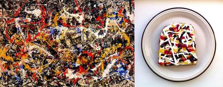 8 food art ida frosk Jackson Pollock  Convergence idafrosk