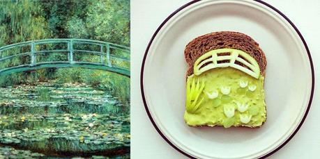 6 food art ida frosk Claude Monet  Pont japonais