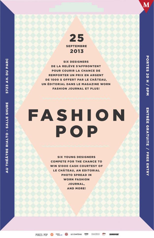 #ModeMTL Un aperçu de 6 designers Fashion @POPmontreal 2013 : Andrea Montle, Benjamin Lafaille, Christine Julien, Daniel Quiroz, Madeleine Voizard, Vivianne Labelle Fashion-POP-385x595
