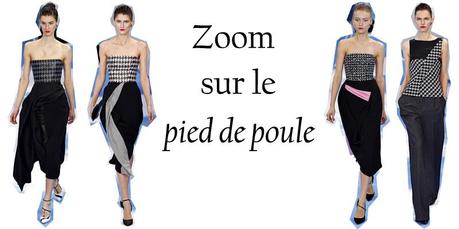 Zoom sur le pied de poule - Dior AH 2013-2014
