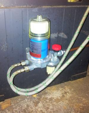 Changement des cuves de fioul vanne filtre de chaudière