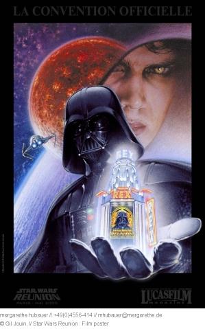 Affiche de la Convention Officielle Star Wars Reunion (2005) de l'artiste Gil Jouin. 
