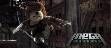 Les ours en peluche combattent les singes-chaussettes themegaplush