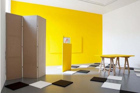 Rutault Vermeer Claude Rutault dans l’atelier de Vermeer