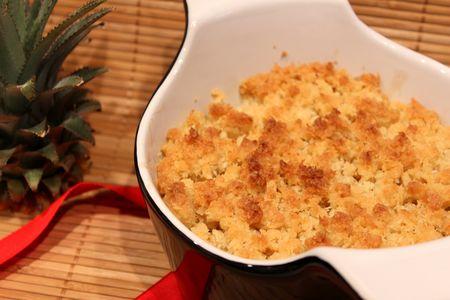 Crumble à l'ananas, vanille, citron vert et noix de coco IMG_1374rr