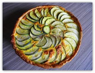 Tarte à la courgette au curcuma Tarte à la courgette au curcuma