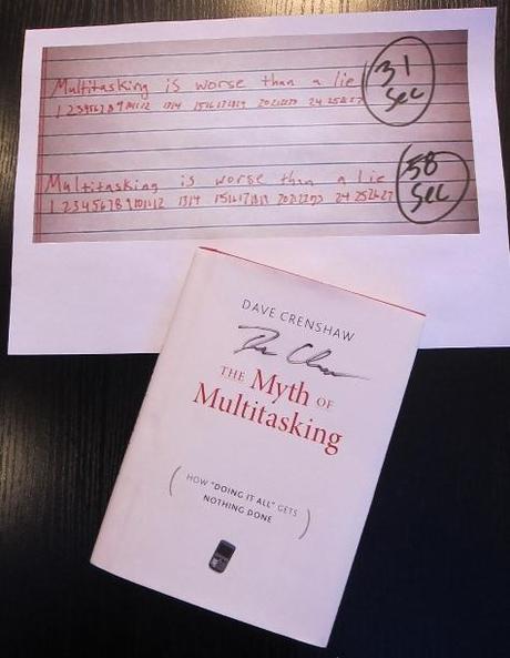 Personne n’est multi tâches !! (le livre du mois) multitasking
